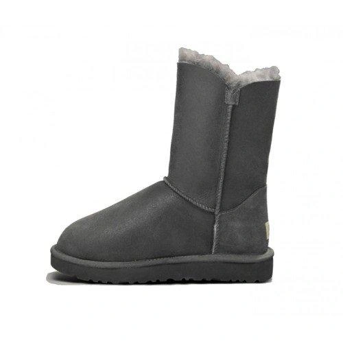 Угги детские UGG Kids Bailey Button Metallic Grey фото-2