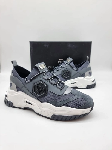 Кроссовки Philipp Plein Trainer Predator SABS-USC0122-PTE003N Grey-White