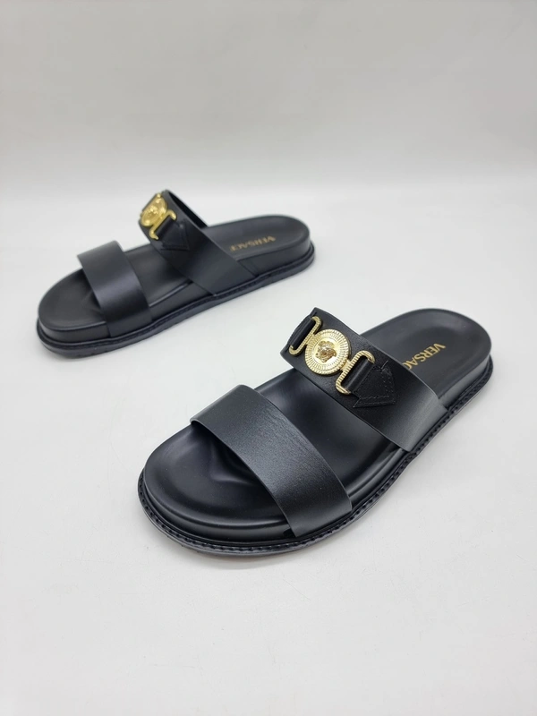 Шлёпанцы мужские Versace Slides Medusa A109982 Black фото-4