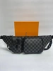 Поясная сумка Louis Vuitton Christopher из канвы черная 50/16/3 фото-1