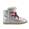 Угги женские UGG Mini Lodge Leather Silver фото-1