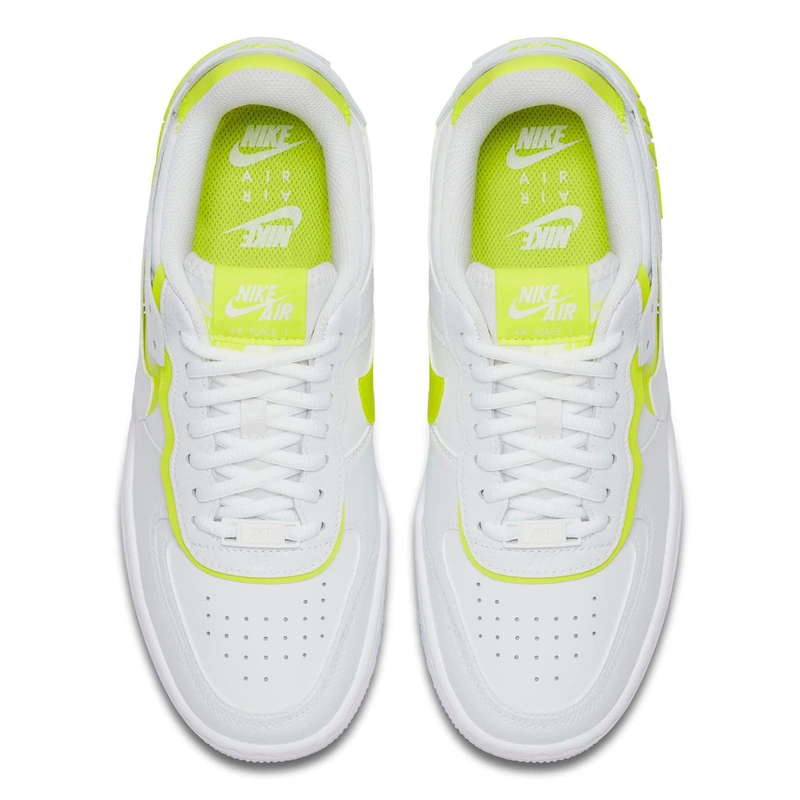 Кроссовки Nike Air Force 1 Shadow White Lemon Venom Volt фото-3