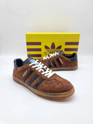 Кеды Adidas Gazelle x Gucci A108087 Brown