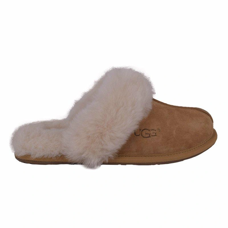 Угги тапочки женские UGG Slippers Scuffette II Chestnut