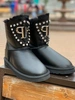 Угги женские UGG & Philipp Plein черные фото-1